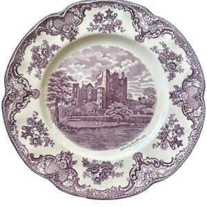 Johnson Brothers Old Britain Castles 10" Dinner Plate Blarney Castle Lavender